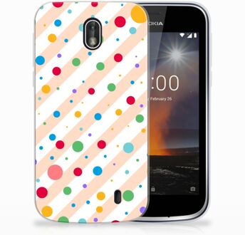 B2Ctelecom Nokia 1 TPU Hoesje Design Dots