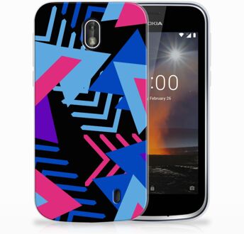 B2Ctelecom Nokia 1 TPU Hoesje Design Funky Triangle