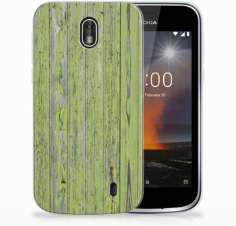 B2Ctelecom Nokia 1 TPU Hoesje Design Green Wood