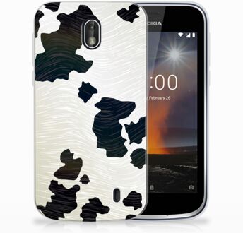 B2Ctelecom Nokia 1 TPU Hoesje Design Koeienvlekken