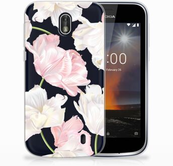 B2Ctelecom Nokia 1 TPU Hoesje Design Lovely Flowers