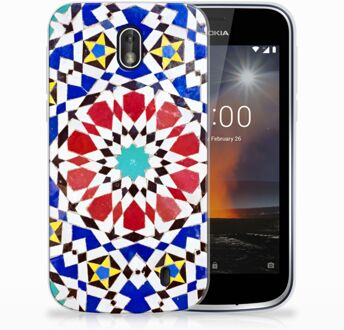 B2Ctelecom Nokia 1 TPU Hoesje Design Mozaïek