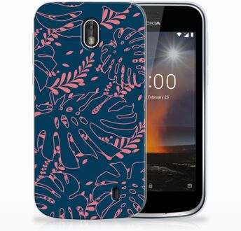 B2Ctelecom Nokia 1 TPU Hoesje Design Palm Leaves