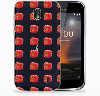 B2Ctelecom Nokia 1 TPU Hoesje Design Paprika Red