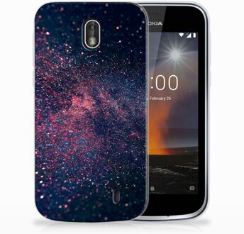 B2Ctelecom Nokia 1 Uniek Design TPU Hoesje Sterrenstelsel