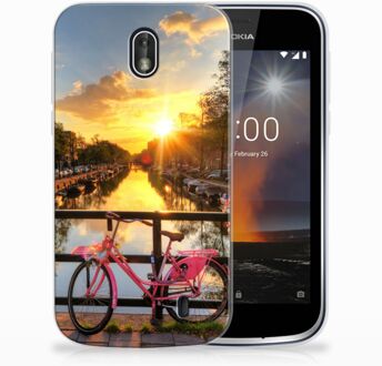 B2Ctelecom Nokia 1 Uniek TPU Hoesje Amsterdamse Grachten