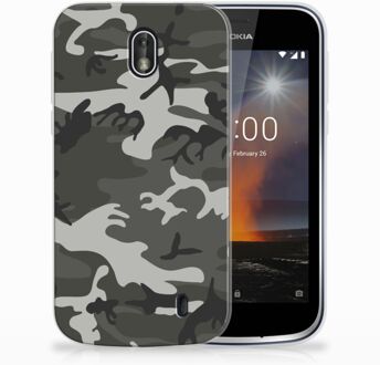 B2Ctelecom Nokia 1 Uniek TPU Hoesje Army Light