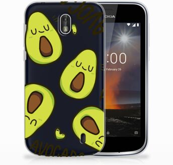 B2Ctelecom Nokia 1 Uniek TPU Hoesje Avocado Singing