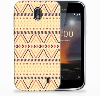 B2Ctelecom Nokia 1 Uniek TPU Hoesje Aztec Yellow