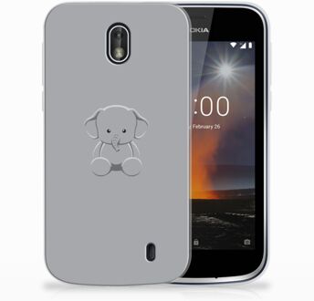 B2Ctelecom Nokia 1 Uniek TPU Hoesje Baby Olifant