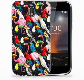 B2Ctelecom Nokia 1 Uniek TPU Hoesje Birds