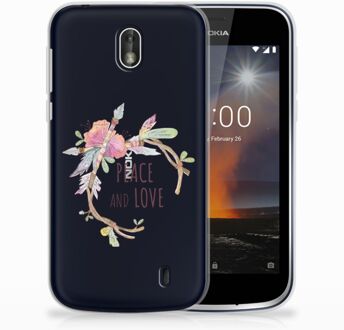 B2Ctelecom Nokia 1 Uniek TPU Hoesje Boho Text