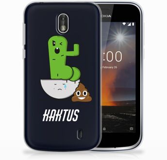 B2Ctelecom Nokia 1 Uniek TPU Hoesje Cactus Poo