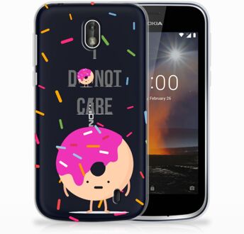 B2Ctelecom Nokia 1 Uniek TPU Hoesje Donut