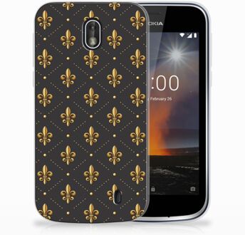 B2Ctelecom Nokia 1 Uniek TPU Hoesje Franse Lelie