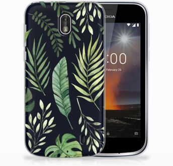 B2Ctelecom Nokia 1 Uniek TPU Hoesje Leaves