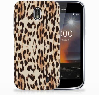 B2Ctelecom Nokia 1 Uniek TPU Hoesje Leopard