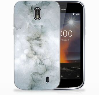 B2Ctelecom Nokia 1 Uniek TPU Hoesje Painting Grey