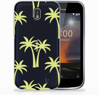 B2Ctelecom Nokia 1 Uniek TPU Hoesje Palmtrees