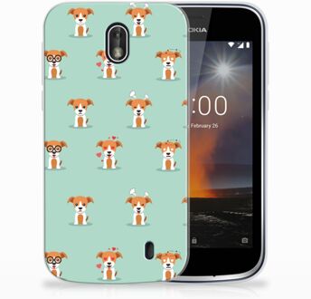 B2Ctelecom Nokia 1 Uniek TPU Hoesje Pups