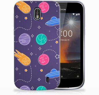 B2Ctelecom Nokia 1 Uniek TPU Hoesje Space