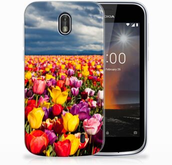 B2Ctelecom Nokia 1 Uniek TPU Hoesje Tulpen