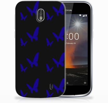 B2Ctelecom Nokia 1 Uniek TPU Hoesje Vlinder Patroon