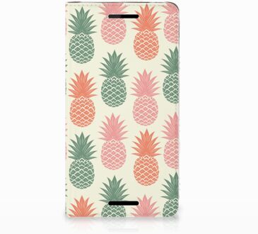 B2Ctelecom Nokia 2.1 2018 Standcase Hoesje Design Ananas