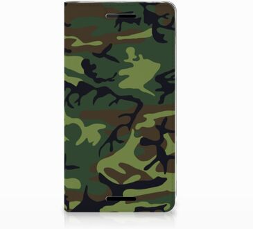 B2Ctelecom Nokia 2.1 2018 Standcase Hoesje Design Army Dark