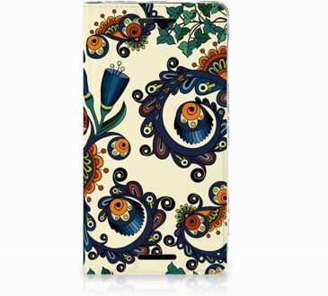 B2Ctelecom Nokia 2.1 2018 Standcase Hoesje Design Barok Flower