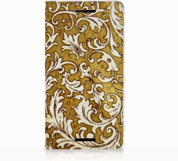 B2Ctelecom Nokia 2.1 2018 Standcase Hoesje Design Barok Goud