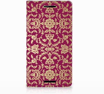 B2Ctelecom Nokia 2.1 2018 Standcase Hoesje Design Barok Pink