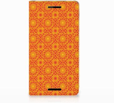 B2Ctelecom Nokia 2.1 2018 Standcase Hoesje Design Batik Orange