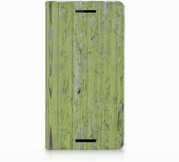 B2Ctelecom Nokia 2.1 2018 Standcase Hoesje Design Green Wood