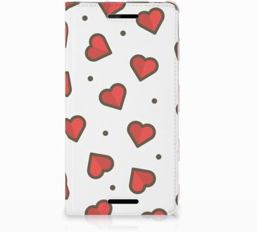 B2Ctelecom Nokia 2.1 2018 Standcase Hoesje Design Hearts