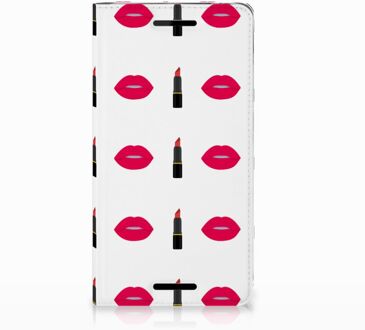 B2Ctelecom Nokia 2.1 2018 Standcase Hoesje Design Lipstick Kiss