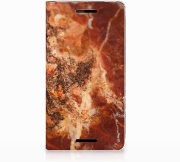 B2Ctelecom Nokia 2.1 2018 Standcase Hoesje Design Marmer Bruin