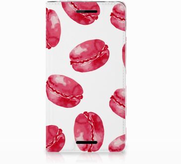 B2Ctelecom Nokia 2.1 2018 Standcase Hoesje Design Pink Macarons