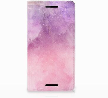 B2Ctelecom Nokia 2.1 2018 Standcase Hoesje Design Pink Purple Paint