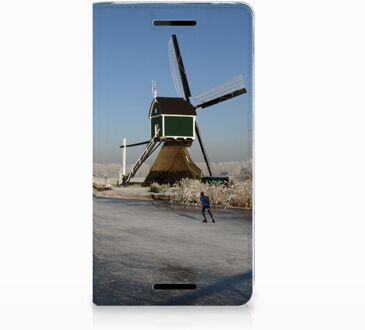 B2Ctelecom Nokia 2.1 2018 Standcase Hoesje Design Schaatsers