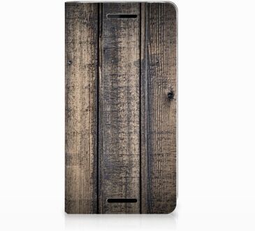 B2Ctelecom Nokia 2.1 2018 Standcase Hoesje Design Steigerhout