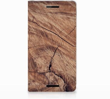 B2Ctelecom Nokia 2.1 2018 Standcase Hoesje Design Tree Trunk