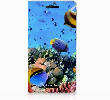 B2Ctelecom Nokia 2.1 2018 Standcase Hoesje Design Vissen