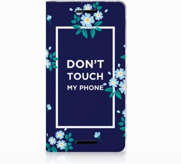 B2Ctelecom Nokia 2.1 2018 Standcase Hoesje Flowers Blue DTMP