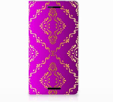 B2Ctelecom Nokia 2.1 2018 Uniek Standcase Hoesje Barok Roze