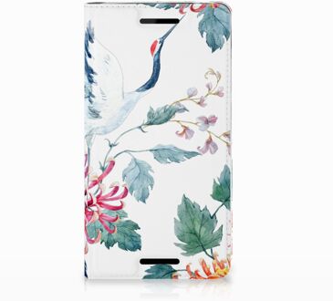 B2Ctelecom Nokia 2.1 2018 Uniek Standcase Hoesje Bird Flowers