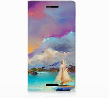 B2Ctelecom Nokia 2.1 2018 Uniek Standcase Hoesje Boat