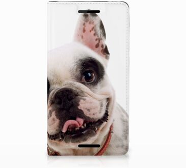 B2Ctelecom Nokia 2.1 2018 Uniek Standcase Hoesje Franse Bulldog