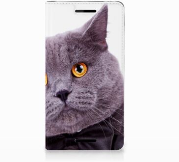 B2Ctelecom Nokia 2.1 2018 Uniek Standcase Hoesje Kat