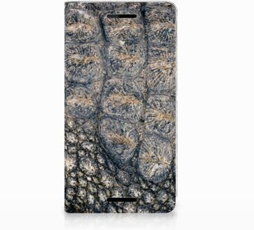 B2Ctelecom Nokia 2.1 2018 Uniek Standcase Hoesje Krokodillenprint